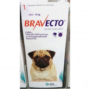 Bravecto สุนัข 4.5-10 กก. ยากิน 3 เดือน กำจัดเห็บ ขี้เรื้อน